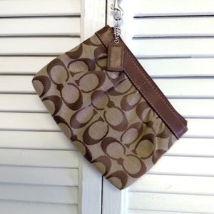 Coach Tan Wristlet 6 1/2 X 4 1/2
